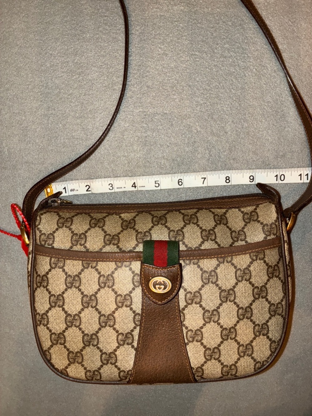 Gucci Monogram Crossbody bag Sherry line Hot Bag! Authentic Great Condition - Picture 13 of 16